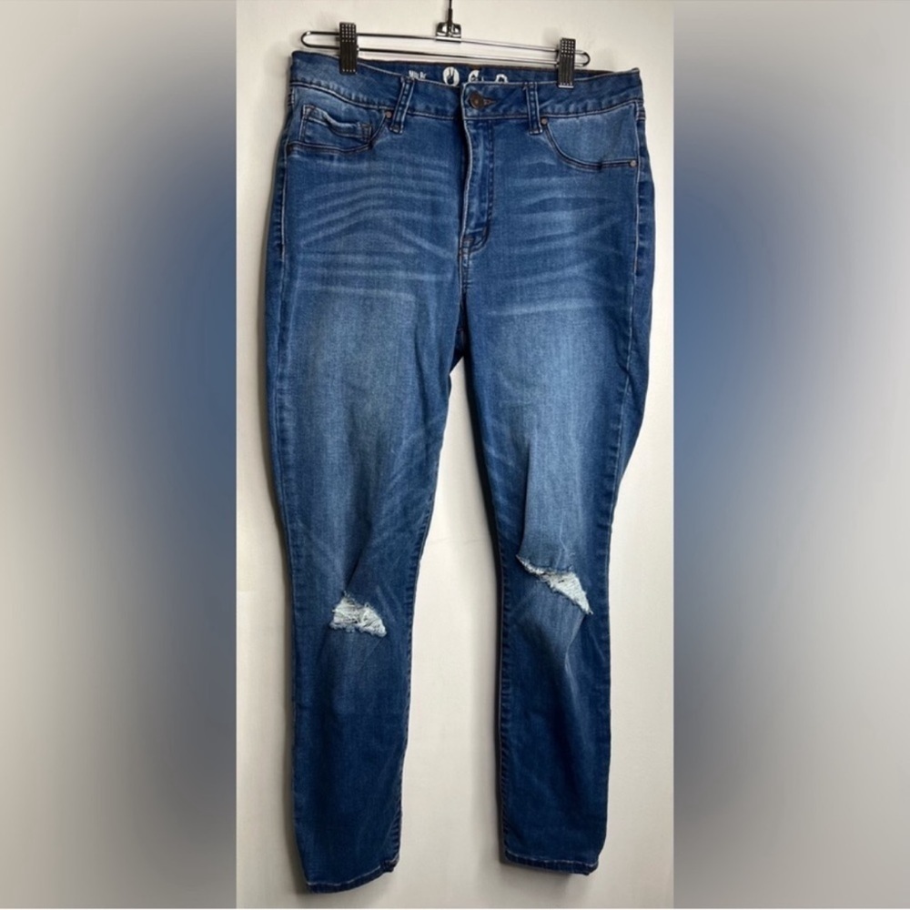 Rewash Denim Jeans Size 11/30 Skinny Distressed Knees